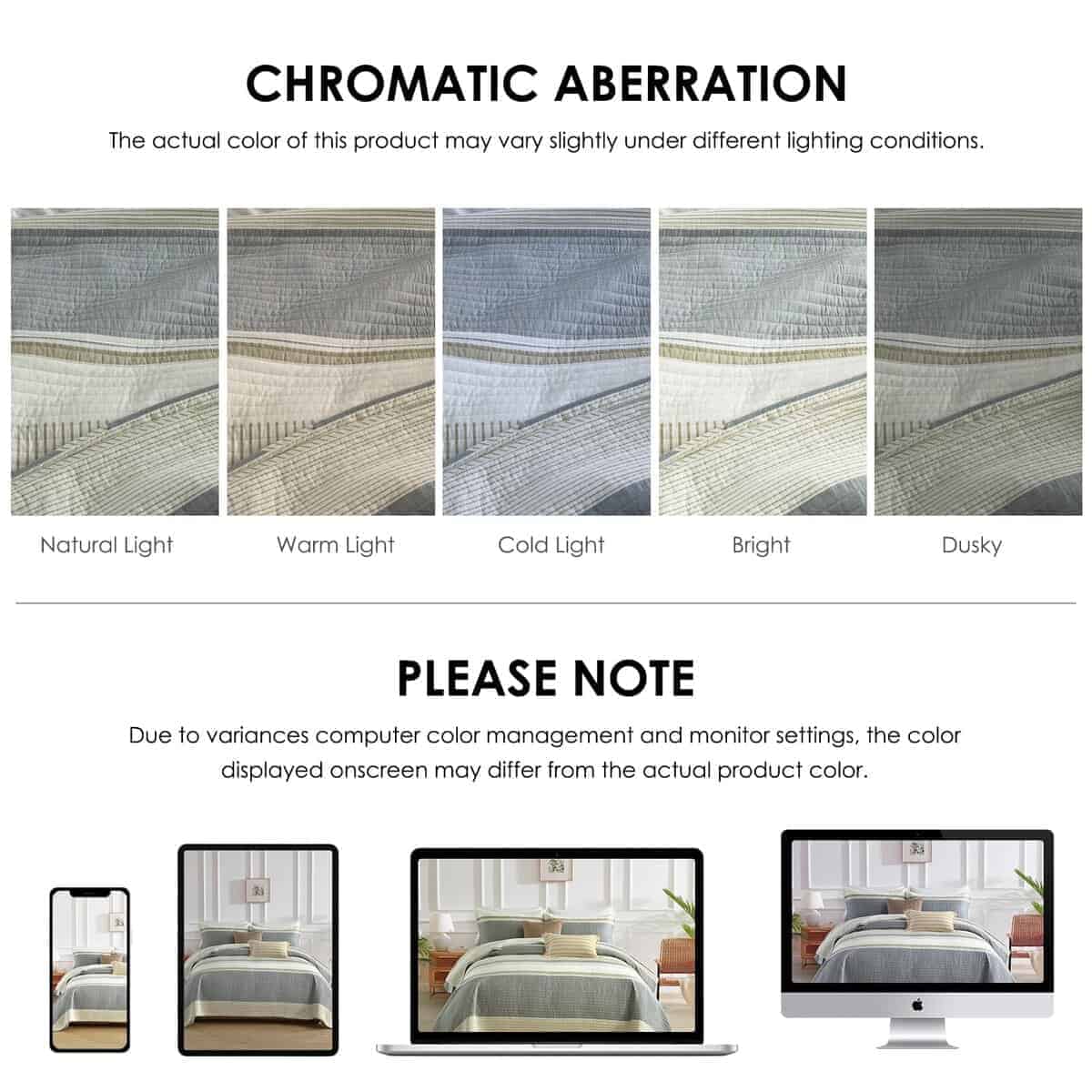 Juego de Edredón King Size QuiltEase, Edredón de Algodón - Imagen 8