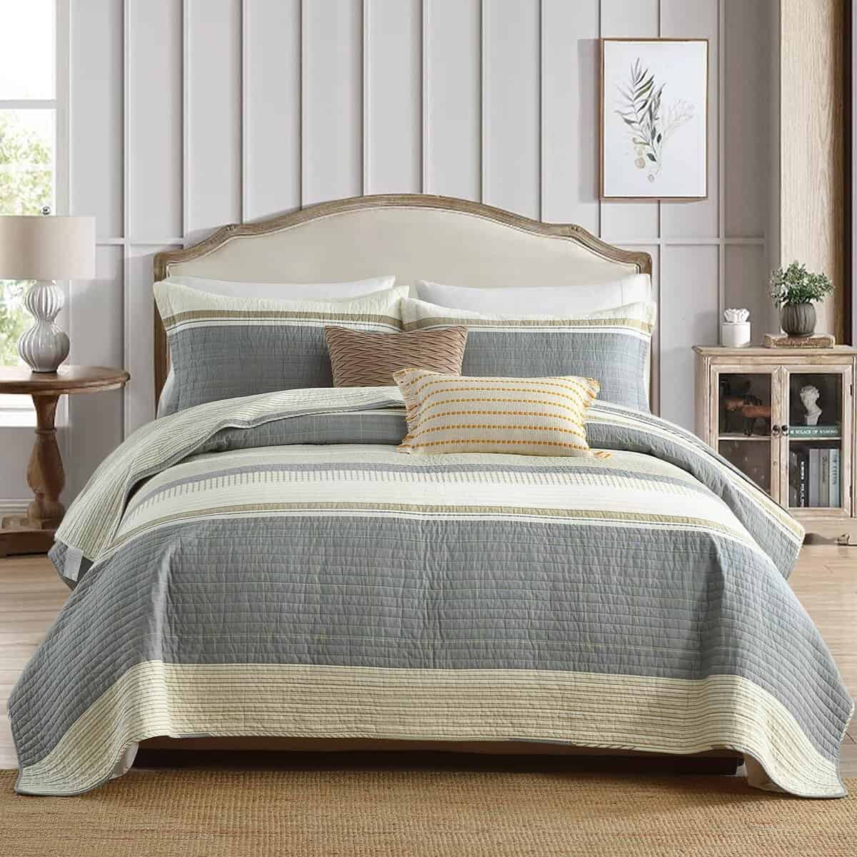 Juego de Edredón King Size QuiltEase, Edredón de Algodón - Imagen 10