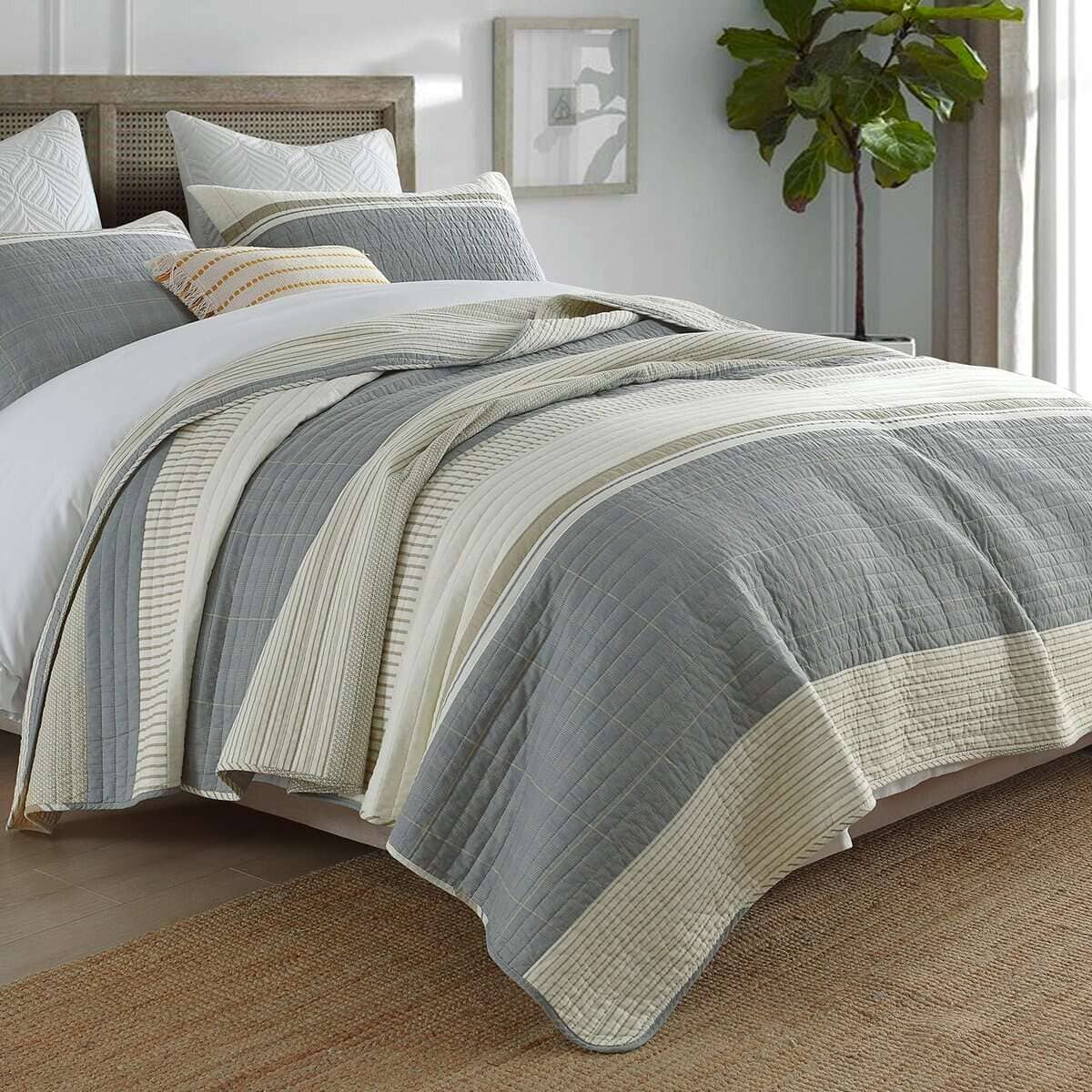 Juego de Edredón King Size QuiltEase, Edredón de Algodón - Imagen 3