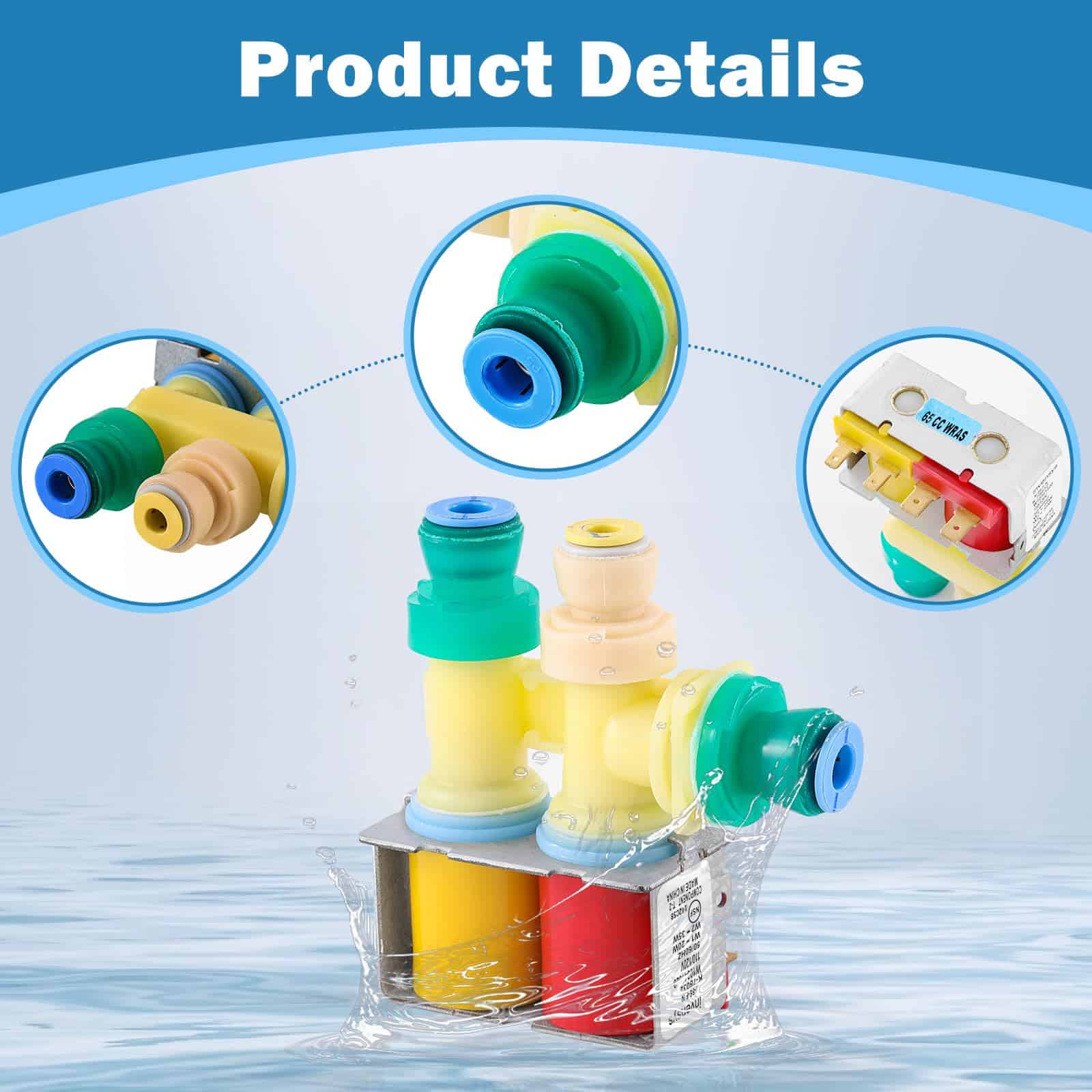 Combinación de Válvula de Ingreso de Agua del Refrigerador - Imagen 7