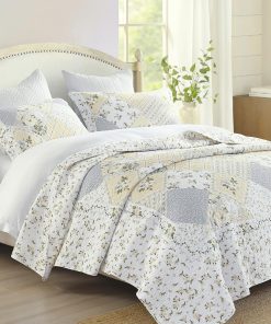 Colcha Floral Finlonte 120''x120'' Tamaño California King,