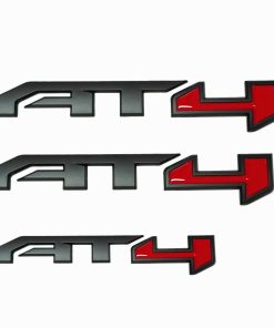 3Pcs Emblemas AT4 Sierra 3D Placa de Nombre Adhesiva Fuerte