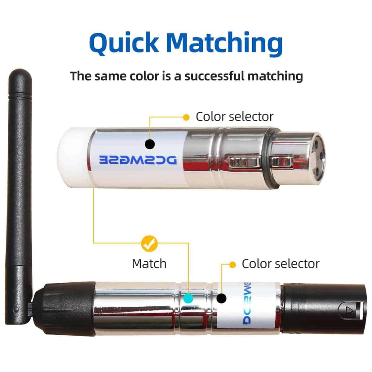 Dcsmgse DMX Wireless, 4PCS DMX512 DMX Dfi DJ 2.4G - Imagen 4
