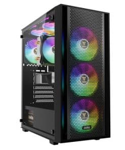 GAMDIAS ATX Mid Tower Gaming Computer PC Case con Vidrio