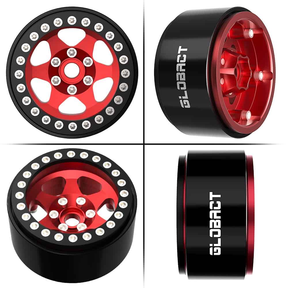 Ruedas de aluminio EPINON 1.9 Beadlock - -Rojo - Imagen 8