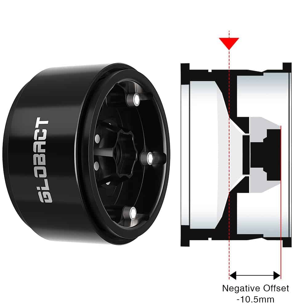 Ruedas de Aluminio 1.9 Beadlock EPINON - Offset -10.5mm - Imagen 5