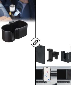 Portavasos FITS y soporte para teléfono Cubby Storage