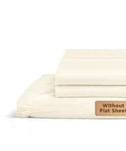 Juego de sábana bajera de algodón percal 100% para cama