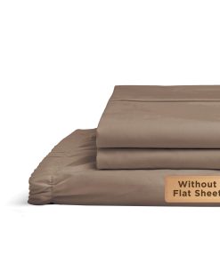 Juego de sábana bajera de algodón percal 100% Linen Home,