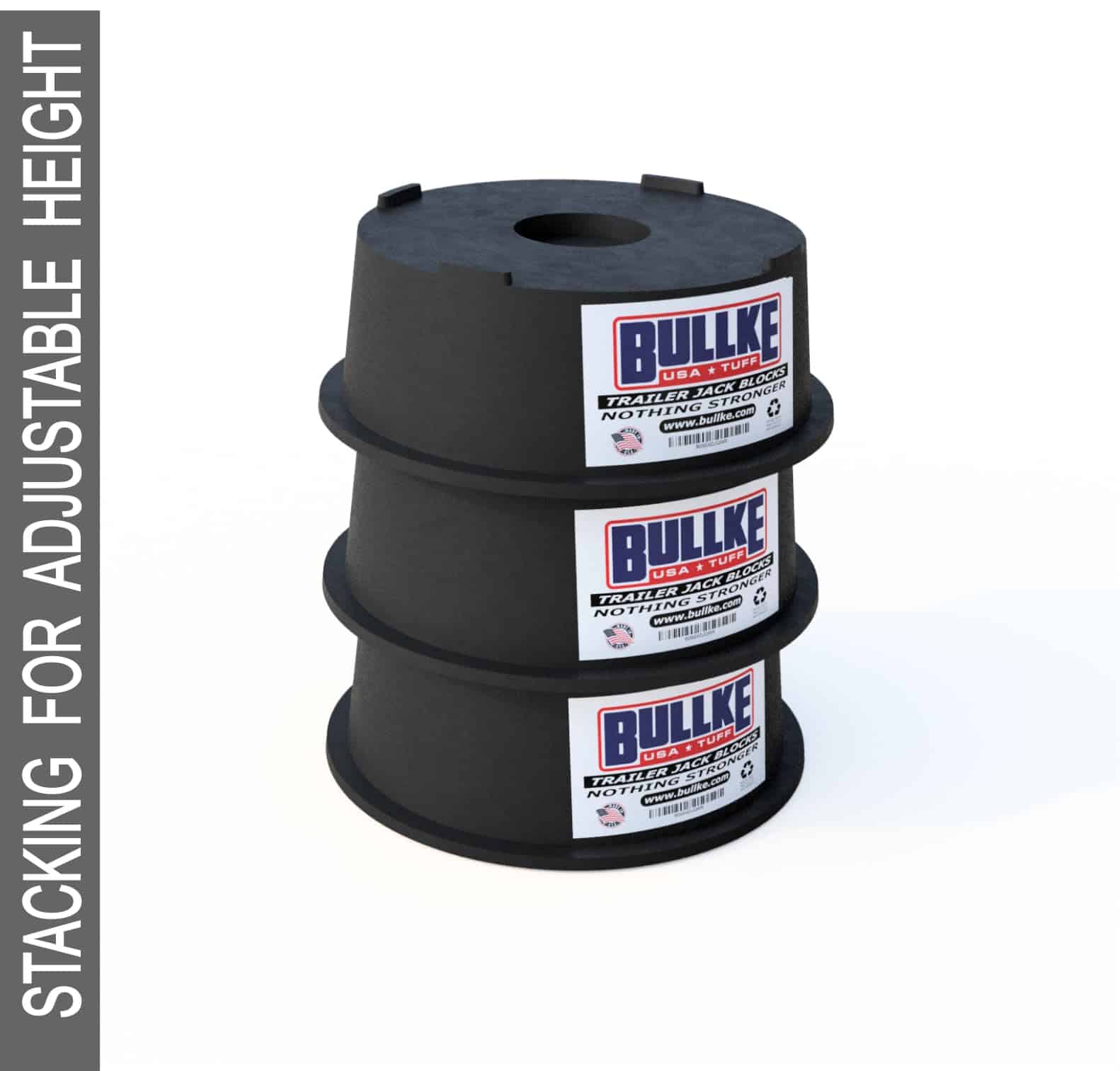 4 Pack Trailer Jack Block Stand (El más resistente del - Imagen 7