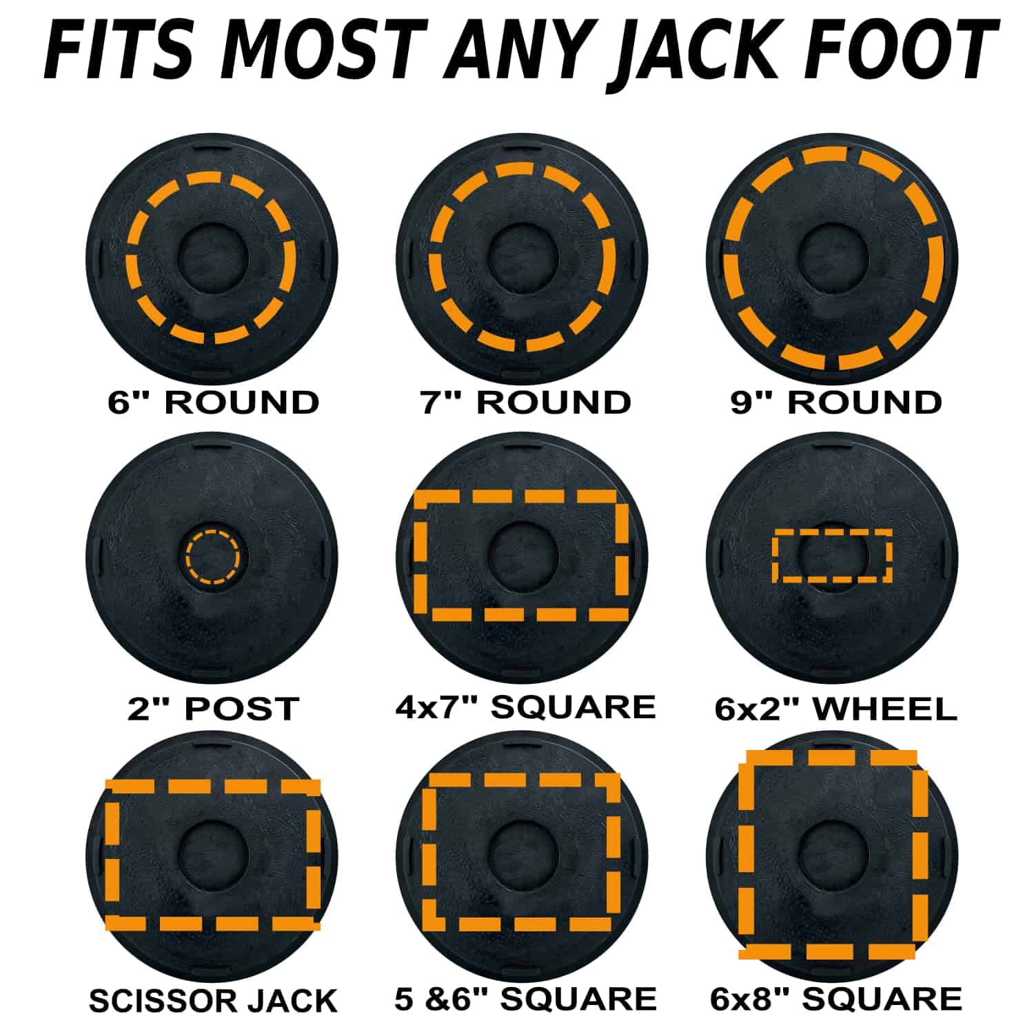 4 Pack Trailer Jack Block Stand (El más resistente del - Imagen 5