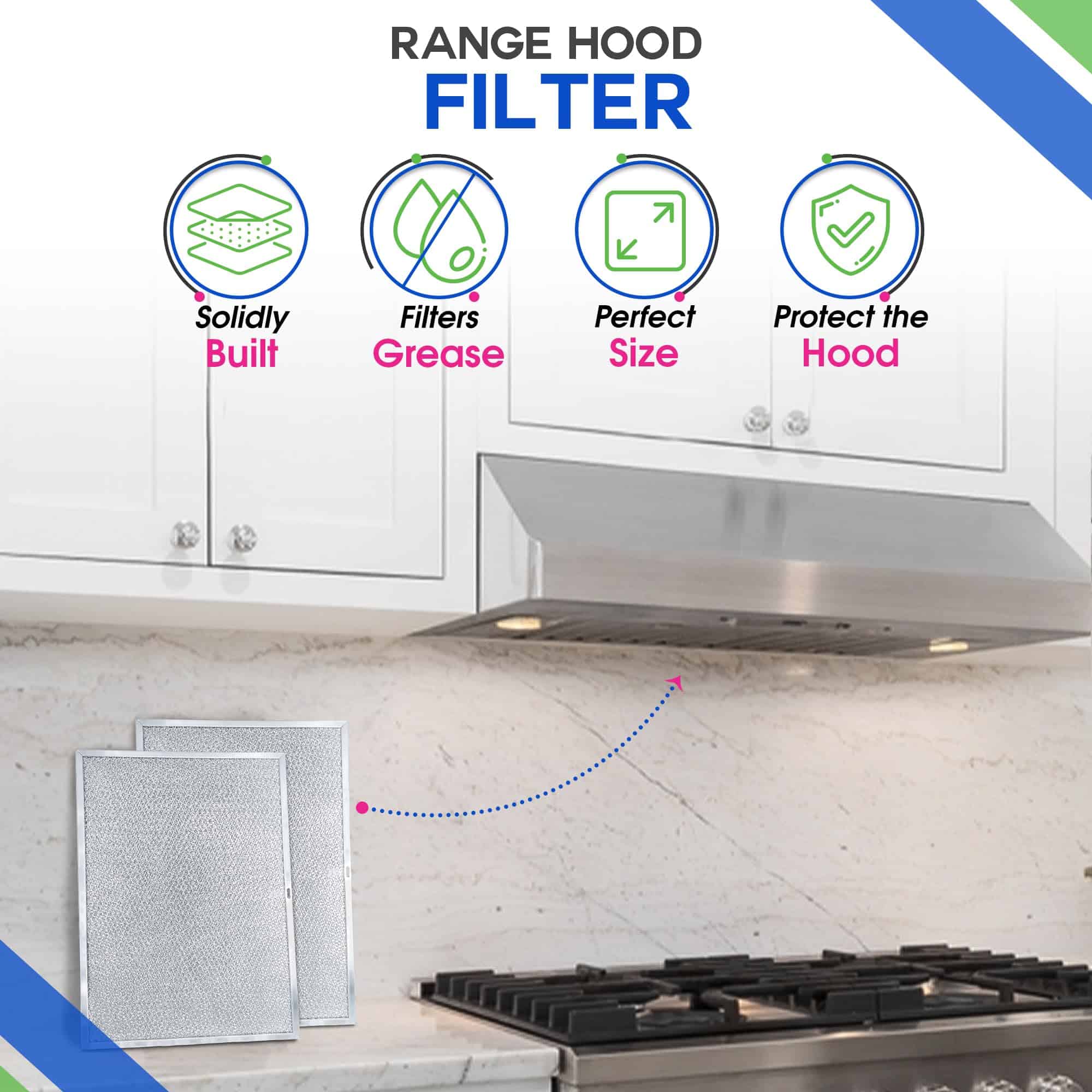 Filtro de Campana Extractora de Repuesto para BPS1FA36 - Imagen 3