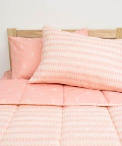 Juego de Cama con Cremallera para Niñas Ballet Rosado de