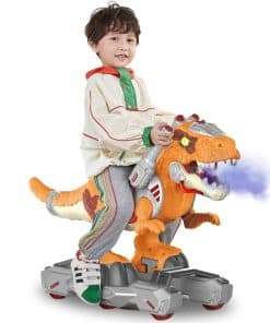 Carrito montable de dinosaurio para niños pequeños, Carrito