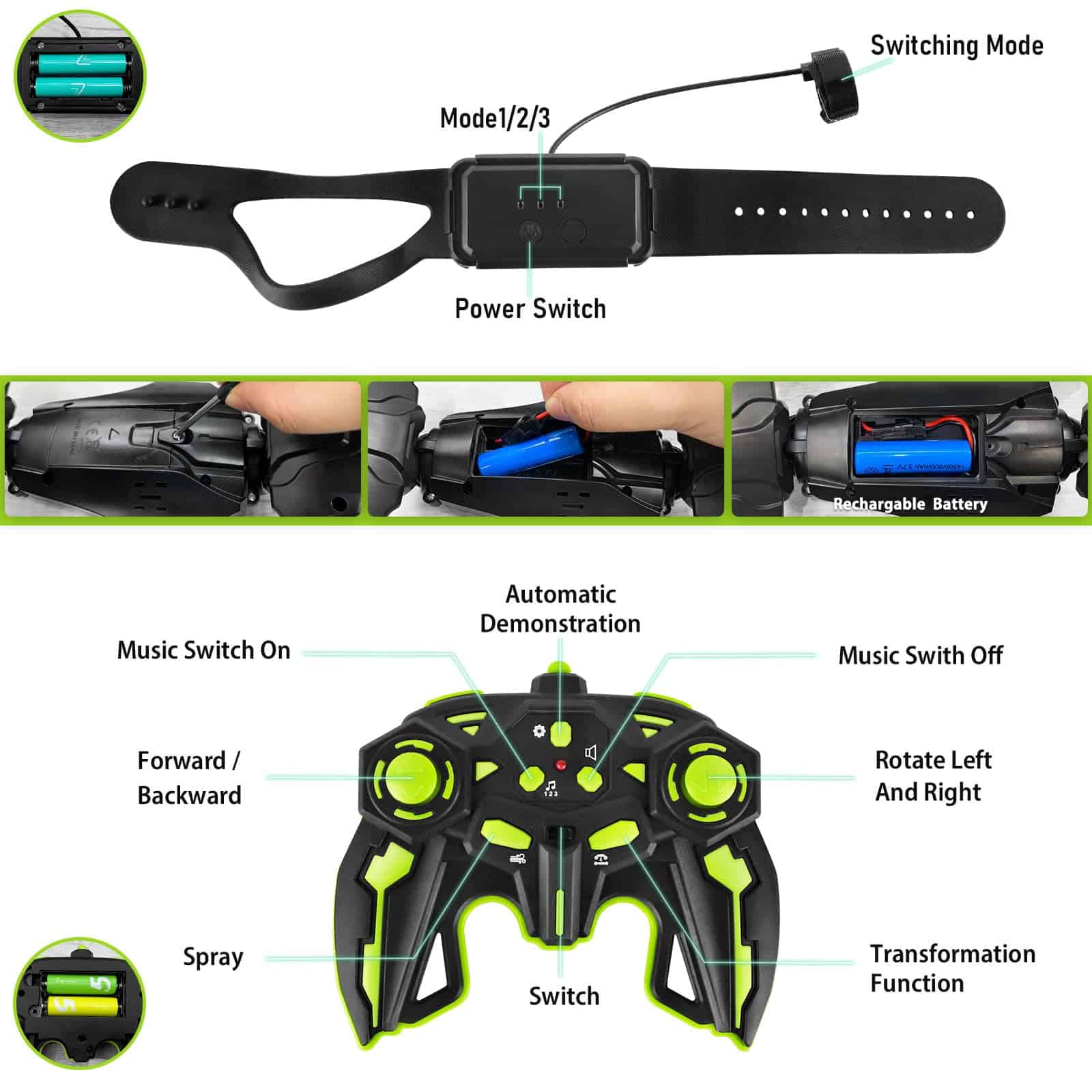 Coche de Control Remoto Juguetes RC - Coche de Deriva RC - Imagen 10