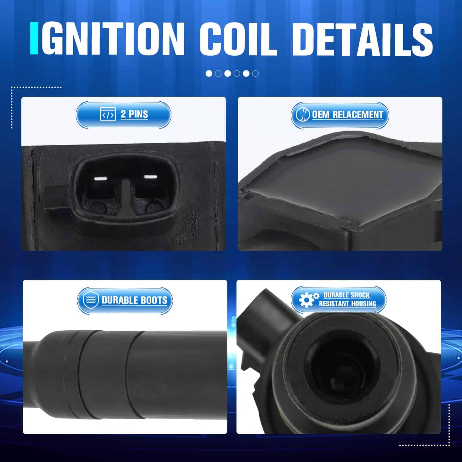 Conjunto de 4 Bobinas de Encendido y 4 Bujías de Iridium - Imagen 5