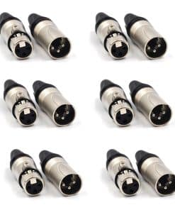 Conector de Cable XLR de 3 Pines Zhupoub (Paquete de 12) 6