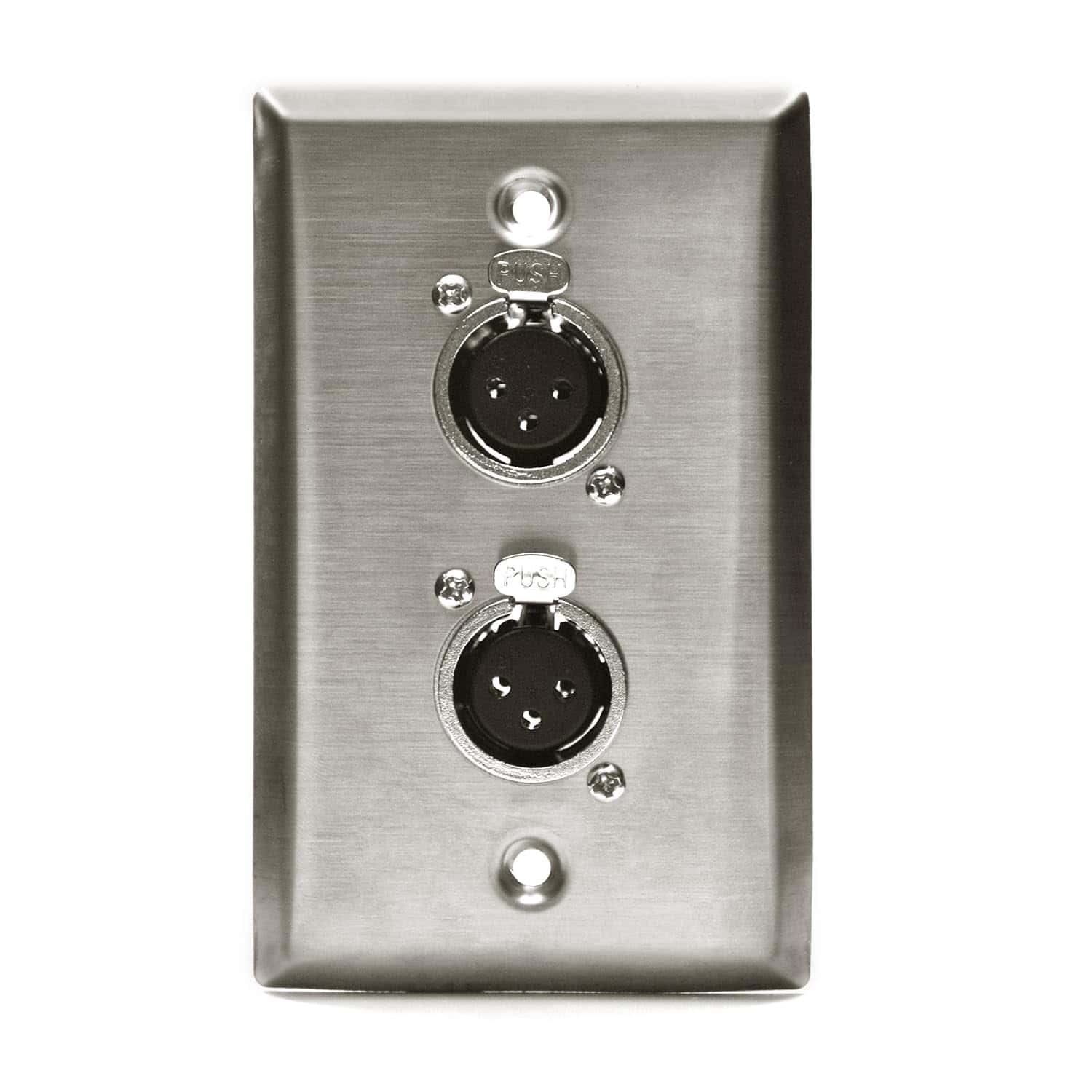 Placa de Pared de Acero Inoxidable con Enchufes XLR Dual y - Imagen 6