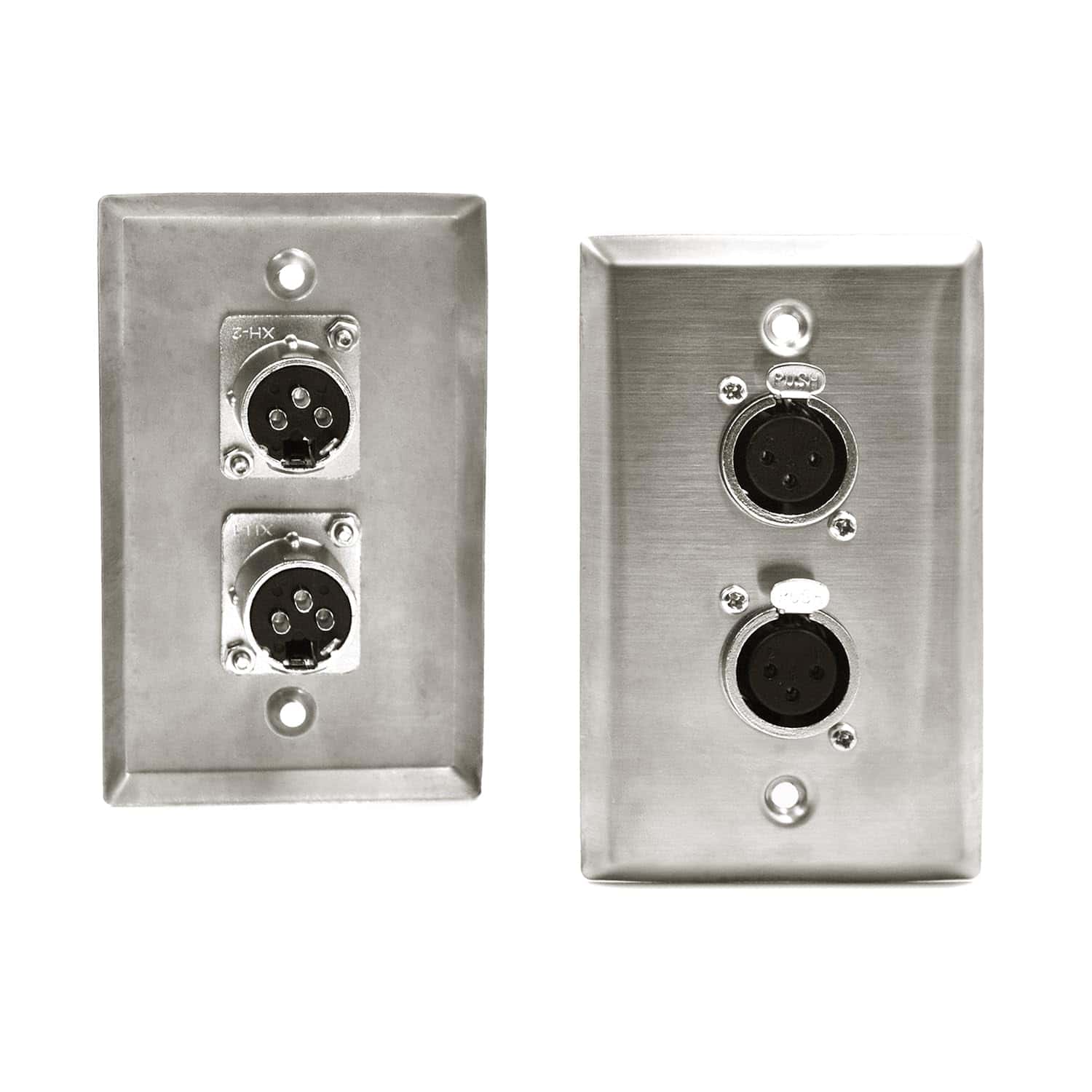 Placa de Pared de Acero Inoxidable con Enchufes XLR Dual y - Imagen 7
