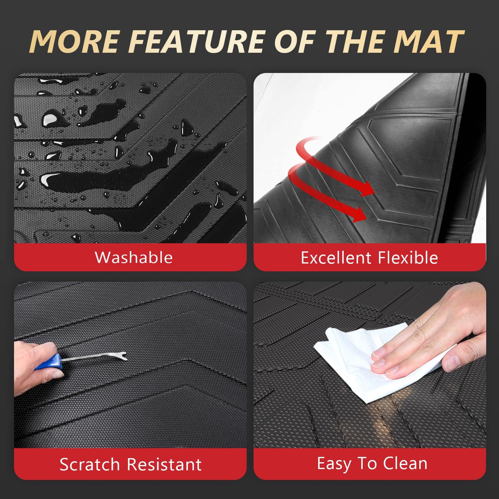 Tapete de Cama Xipoo Compatible con Dodge Ram 1500 - Imagen 4