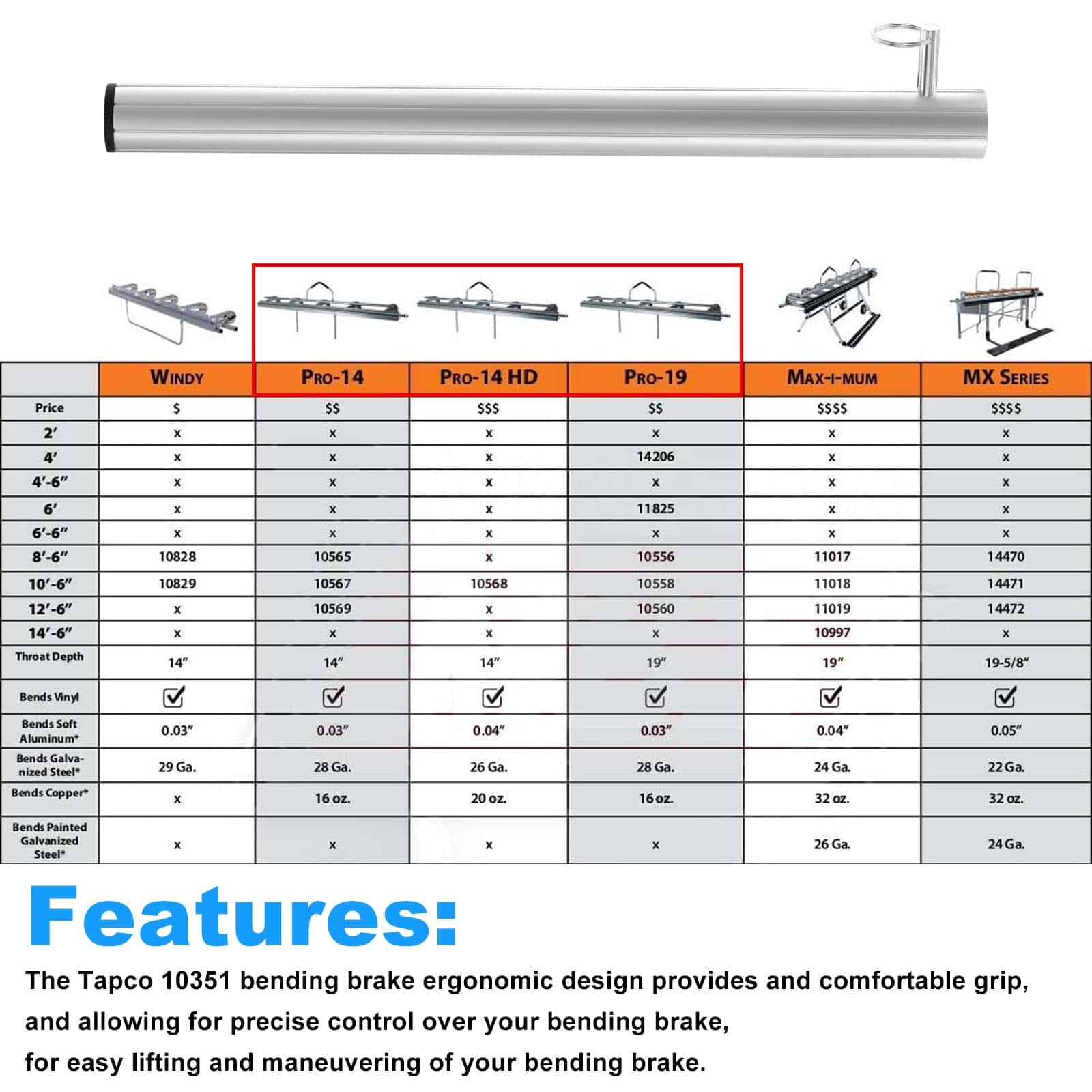 Asamblea de Mango Elevador 10351 para Reemplazo de Freno - Imagen 4