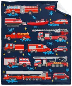 Manta ligera Firetrucks Fire Engines Trucks para niñas y