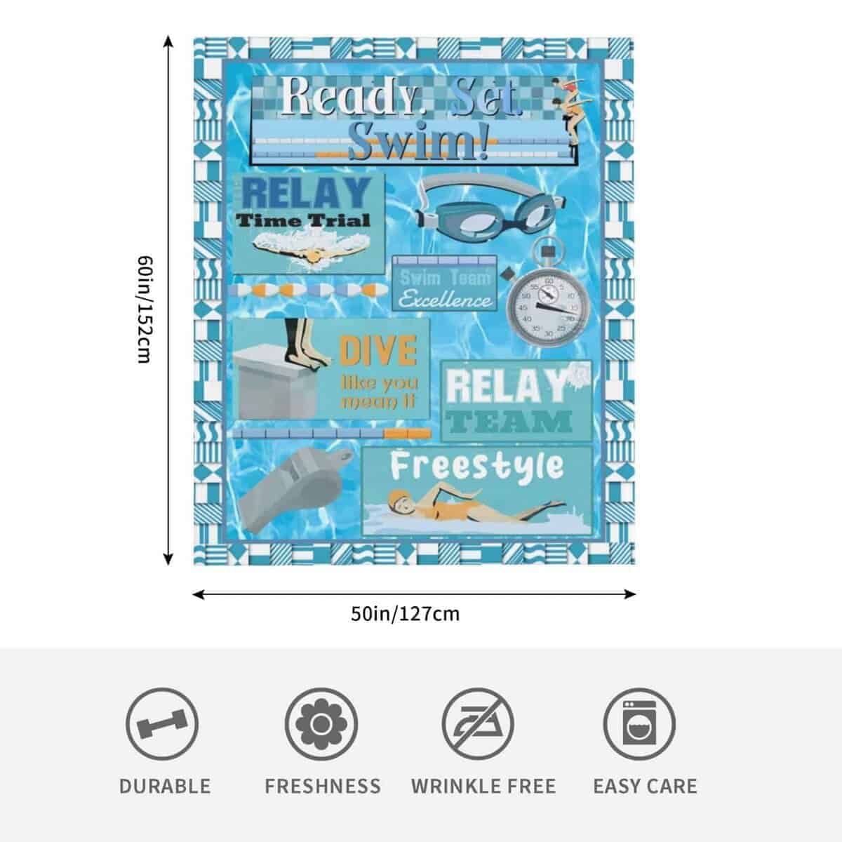 Manta de natación regalo para niñas mujeres Ultra Suave - Imagen 7