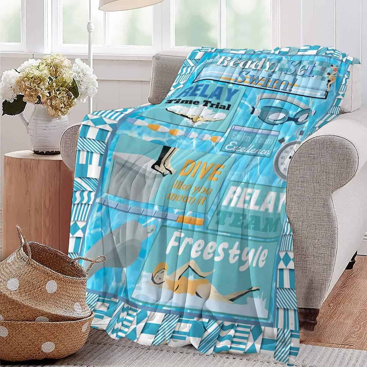 Manta de natación regalo para niñas mujeres Ultra Suave - Imagen 5