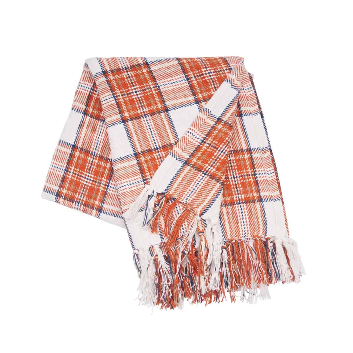 C&F Home 50" x 60" Gibson Plaid Manta de Acento Tejida con