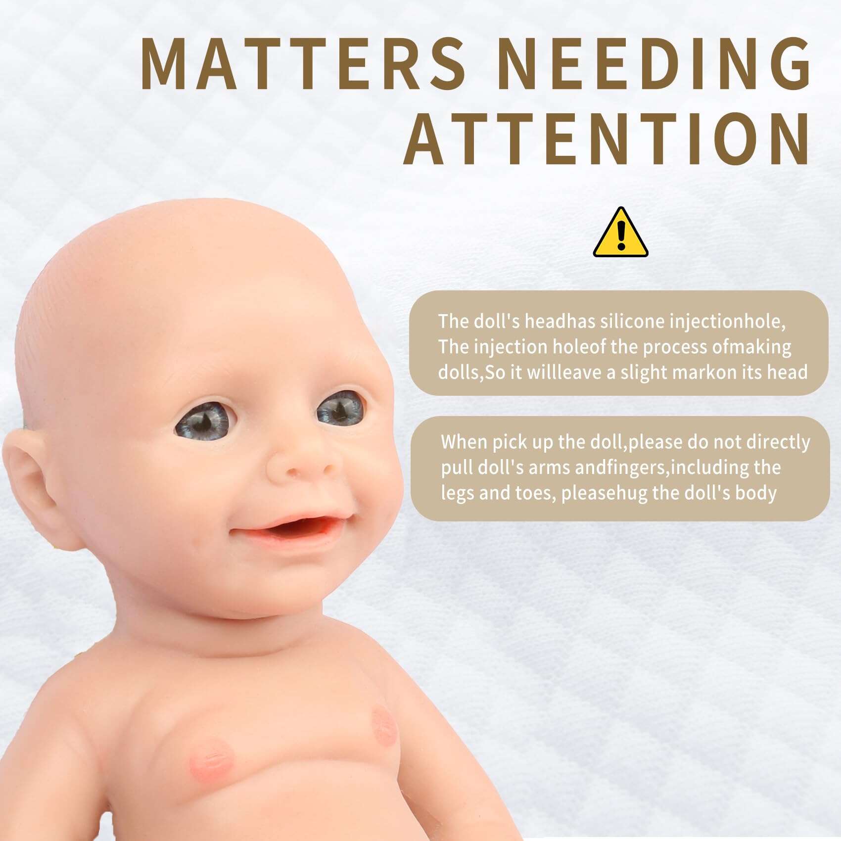 Muñeca Reborn Realista de Silicona de Cuerpo Completo de 12 - Imagen 7