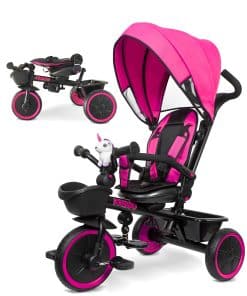 Triciclo Coche Cuna KRIDDO 7 en 1 para Niños de 18 Meses a