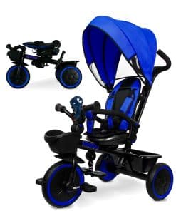 Triciclo Cochecito KRIDDO 7 en 1 para Niños de 18 Meses a 5