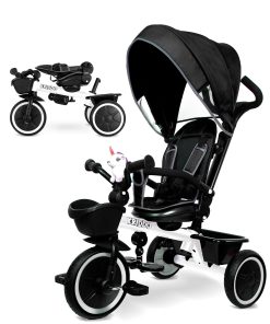 Triciclo cochecito KRIDDO 7-en-1 para niños de 18 meses a 5