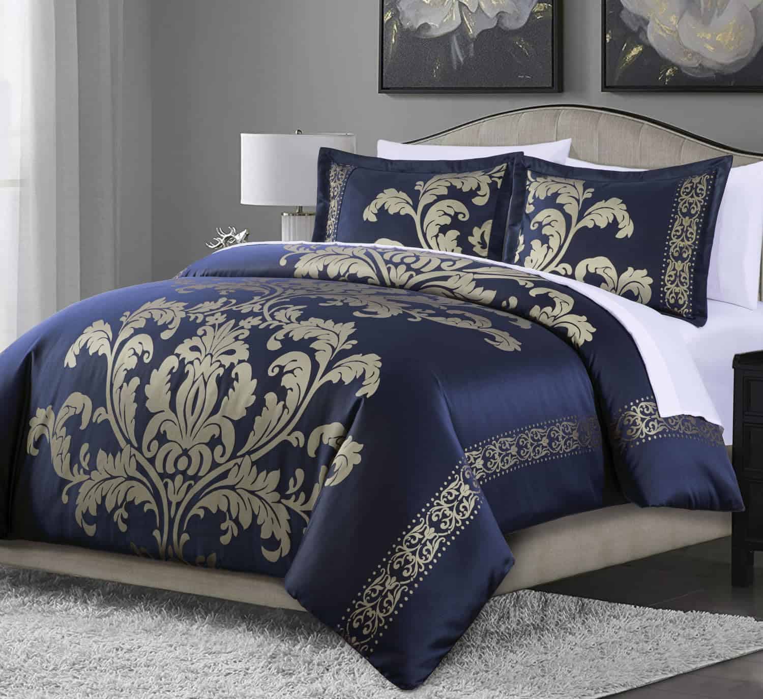 Chezmoi Collection Valor 7-Pieza Cama en una Bolsa King, - Imagen 3