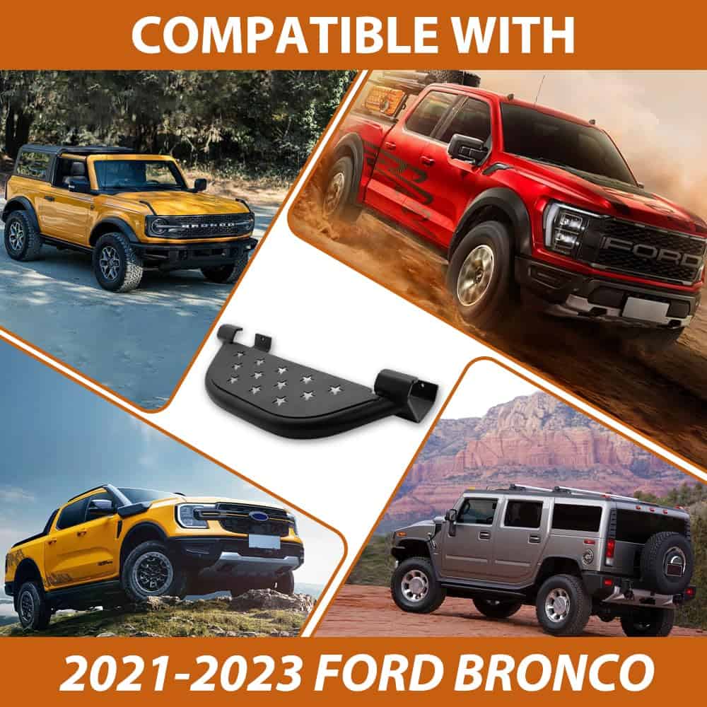 Estribos para Ford Bronco 2021-2023, Accesorio OEM de Roca - Imagen 7