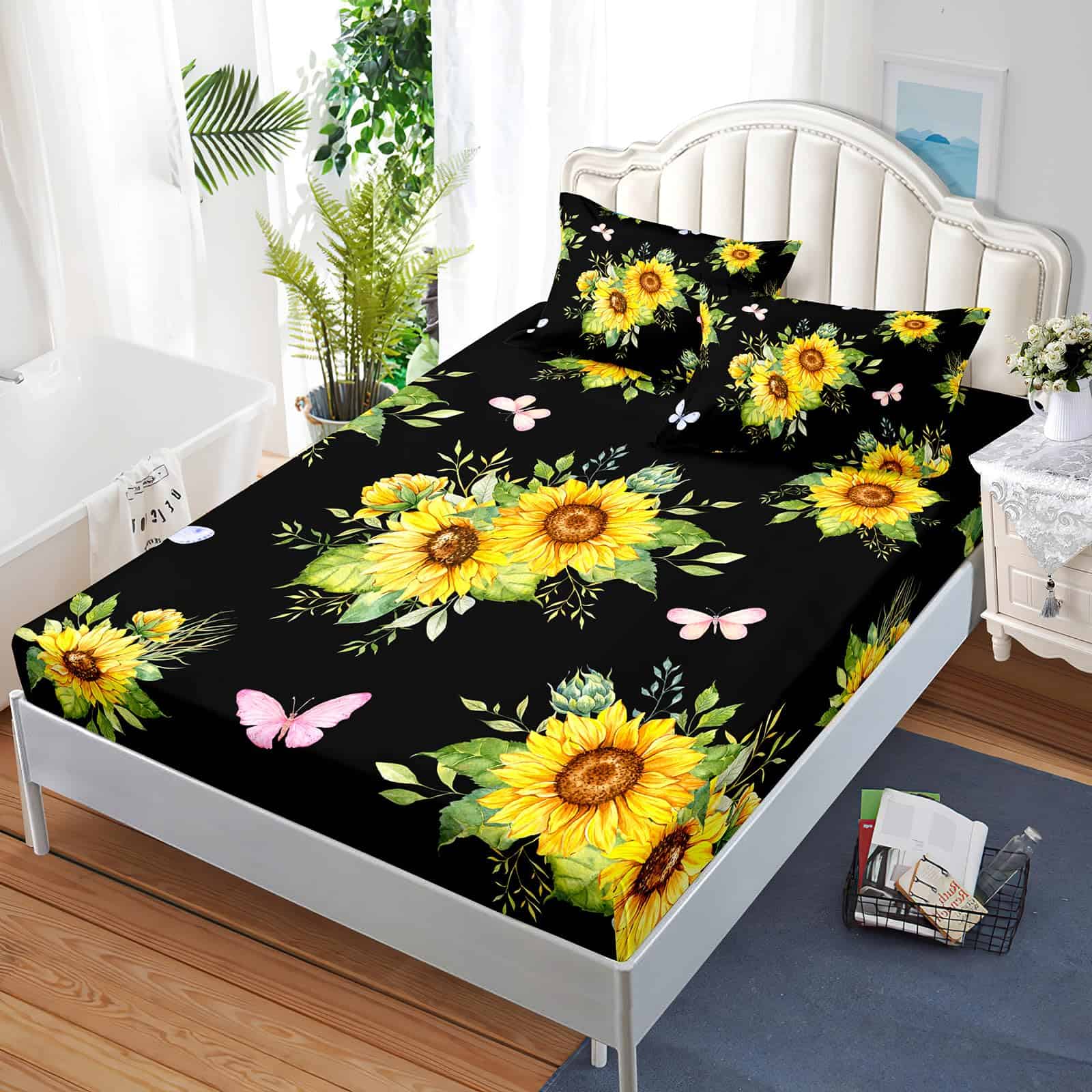 Juego de Sábanas y Fundas de Almohada con Diseño de