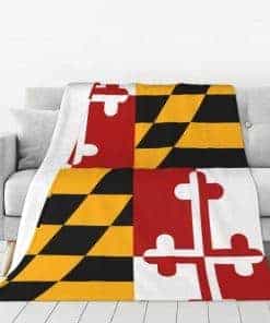 Mantas de Maryland Flag, Suaves y Cómodas, de Franela, 80"x