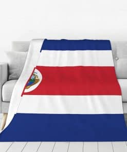Manta de bandera de Costa Rica súper suave 60"x50" para