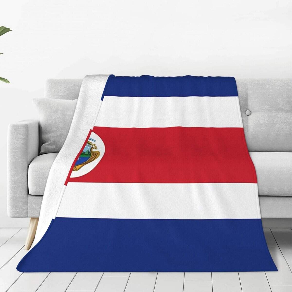 Manta de bandera de Costa Rica súper suave 60"x50" para