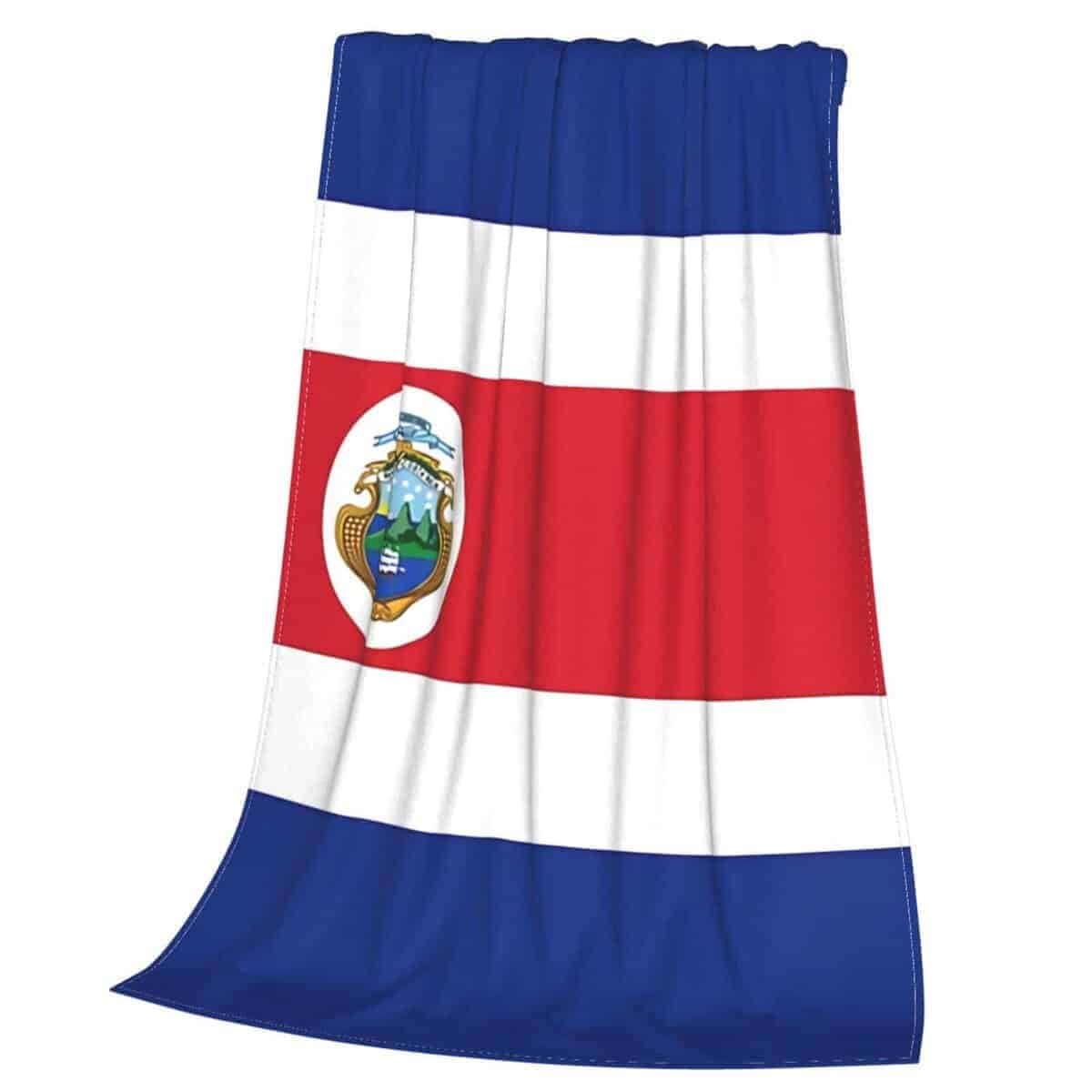 Manta de bandera de Costa Rica súper suave 60"x50" para - Imagen 4
