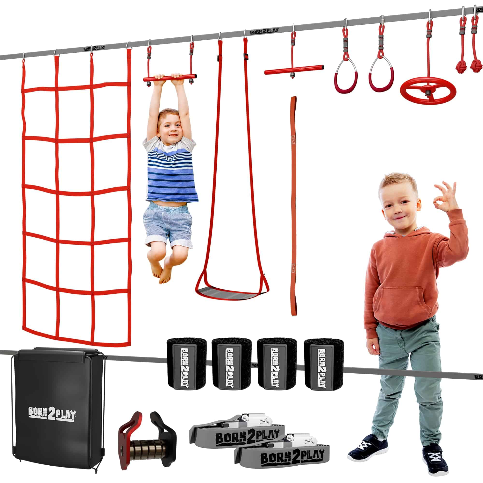 Curso de obstáculos Ninja Warrior para niños - Kit de - Imagen 7