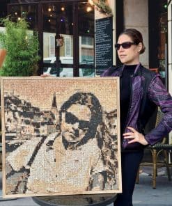 Constructor de fotos personalizadas Woobox hecho de madera