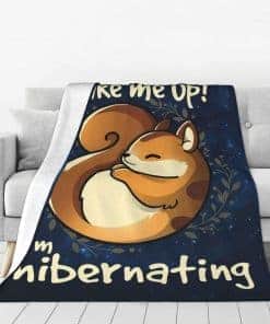 Manta de Ardilla Linda Decorativa Divertida Manta de