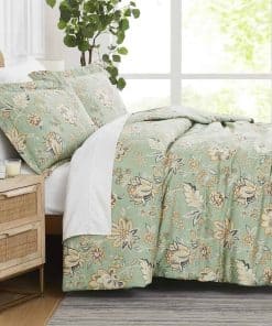 Juego de Funda nórdica Queen con Flores Grandes de