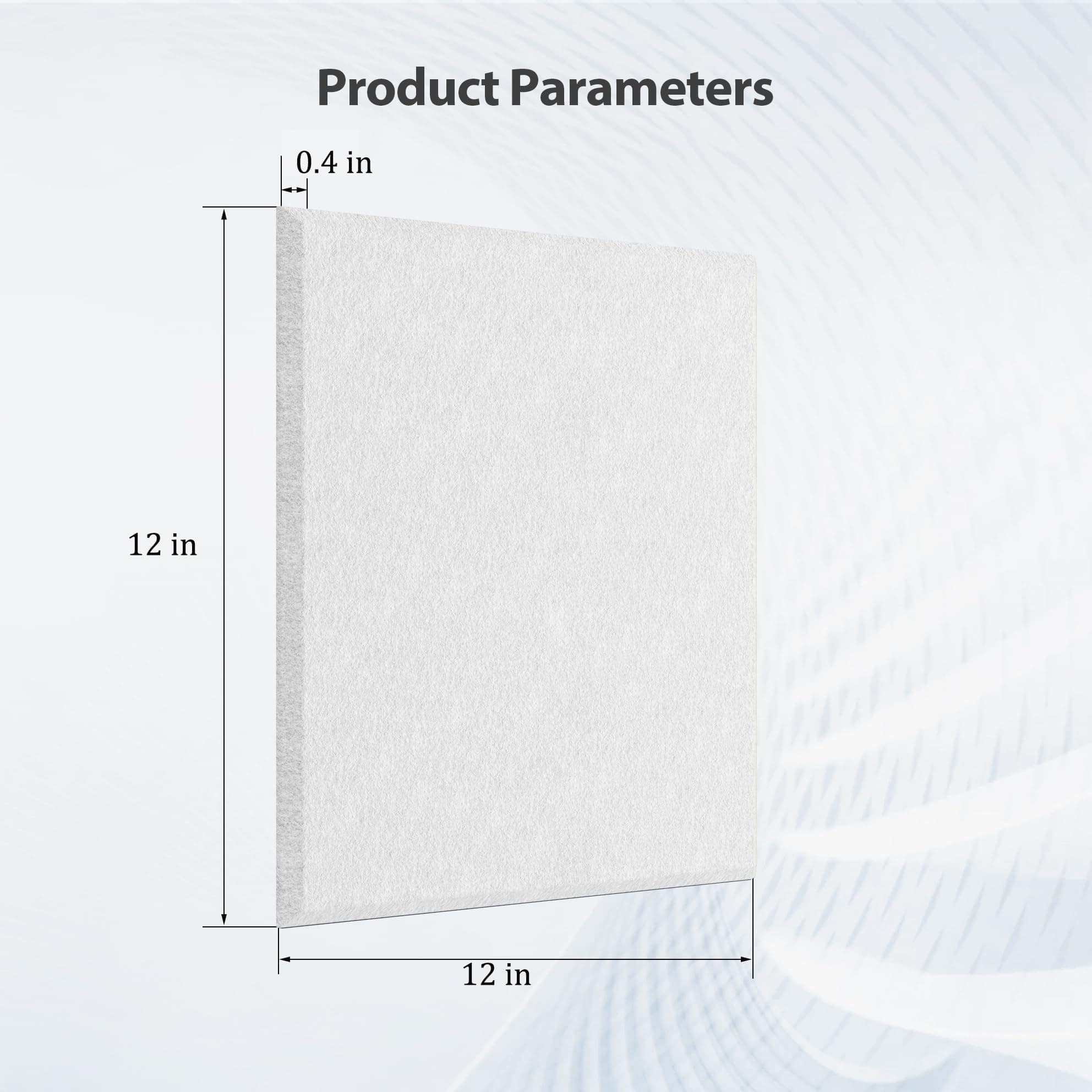 Panel Acústico Amantech de 12 Paquetes Autoadhesivos, - Imagen 7