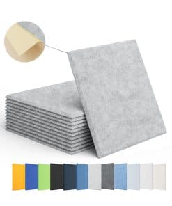 Panel Acústico Autoadhesivo Amantech 12 -is Plata)