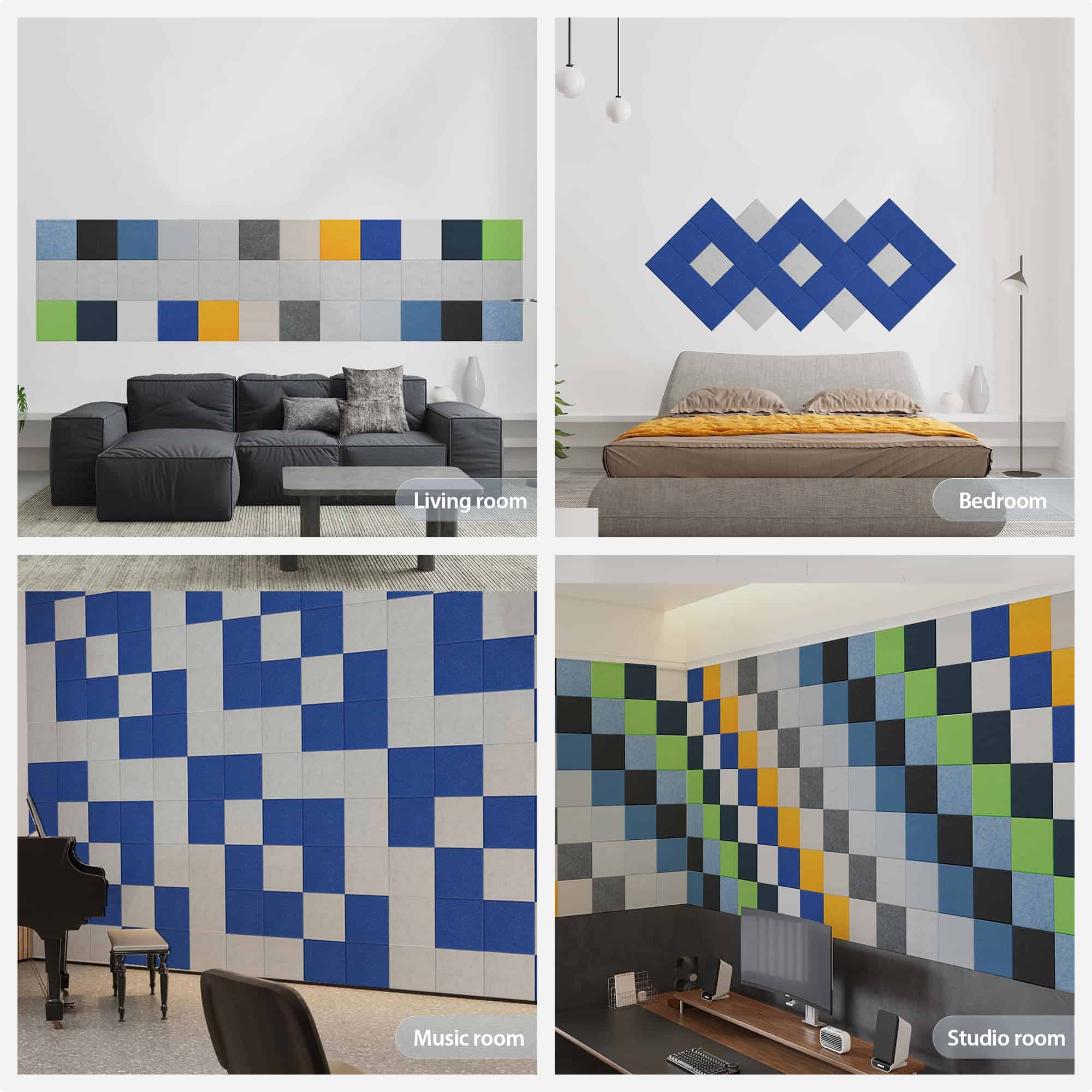 Panel Acústico Autoadhesivo Amantech 12 -is Plata) - Imagen 8