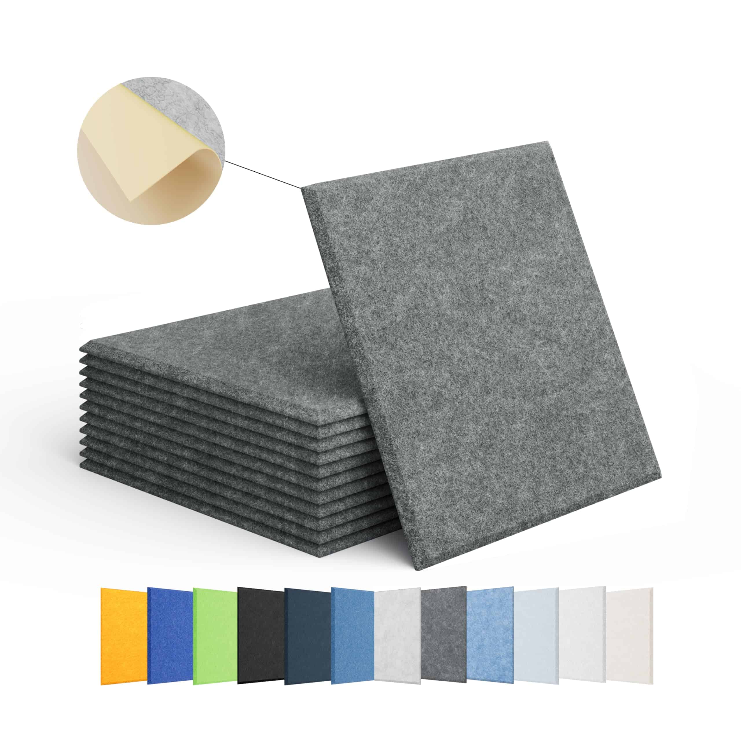 Paquete de 12 Paneles Acústicos - de Luna)