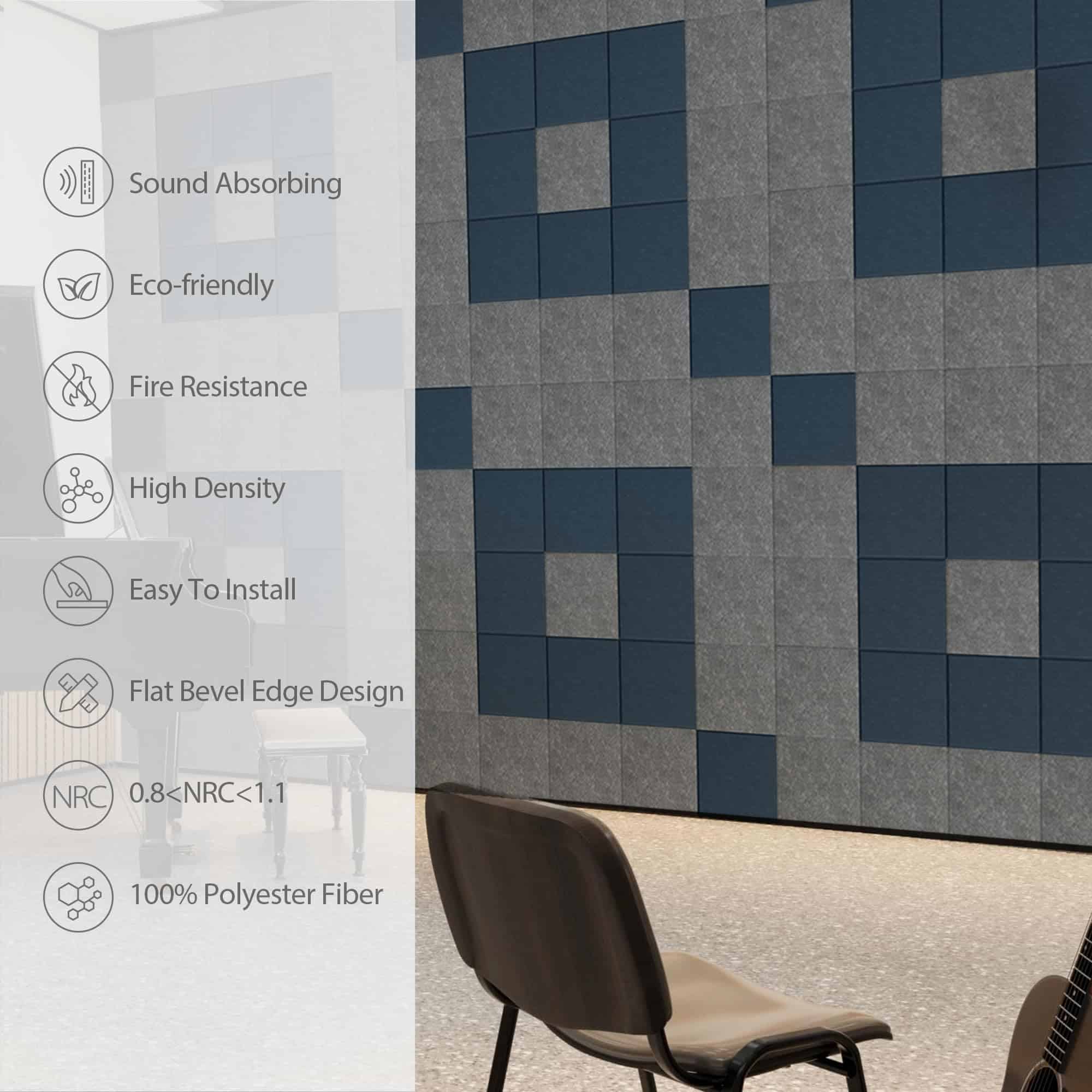 Paquete de 12 Paneles Acústicos - de Luna) - Imagen 6