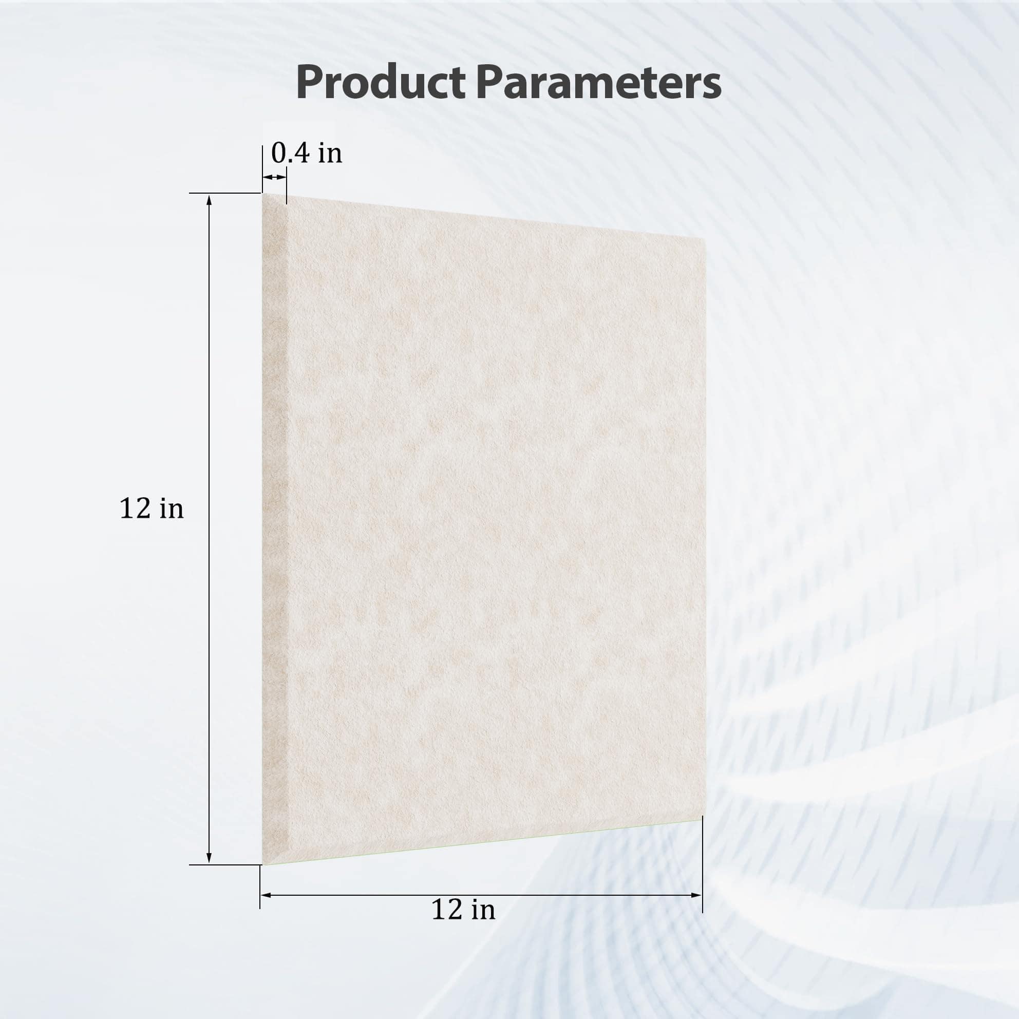 Panel Acústico Autoadhesivo Amantech de 12 -s (Beige) - Imagen 7